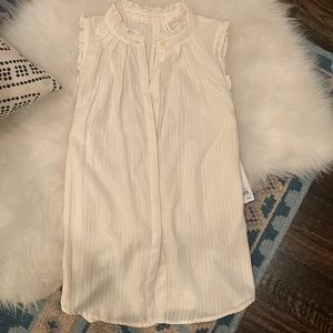 Treasure and Bond pleat and ruffle top